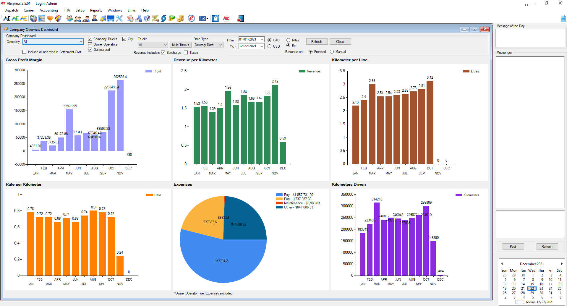 screenshot of Avaal Express
